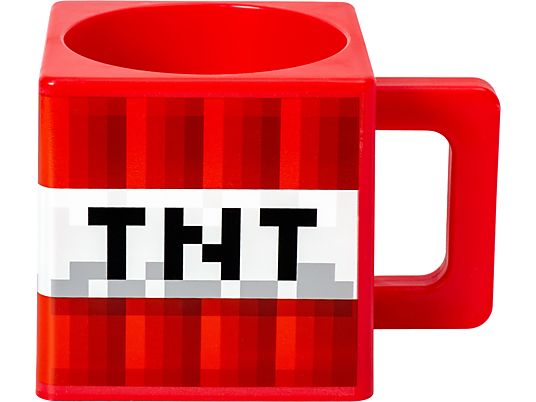 JOOJEE Minecraft TNT Cube - Tasse (Rot/Weiss/Schwarz)