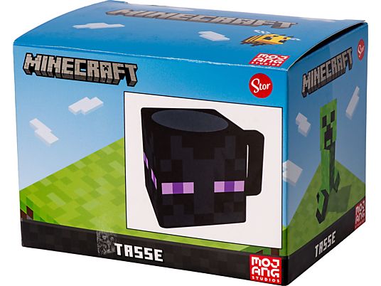JOOJEE Minecraft Enderman Cube - Tasse (Noir/violet/rose)