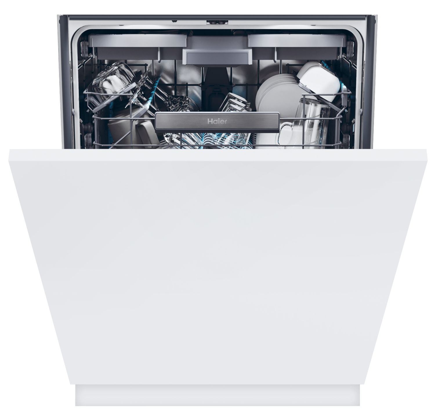 HAIER XS 6B0S3FSB Beépíthető integrált mosogatógép 16 teríték, WiFi, Power Wash