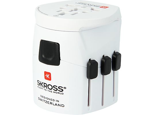 SKROSS World Travel Adapter PRO Light - Reiseadapter (Weiss)