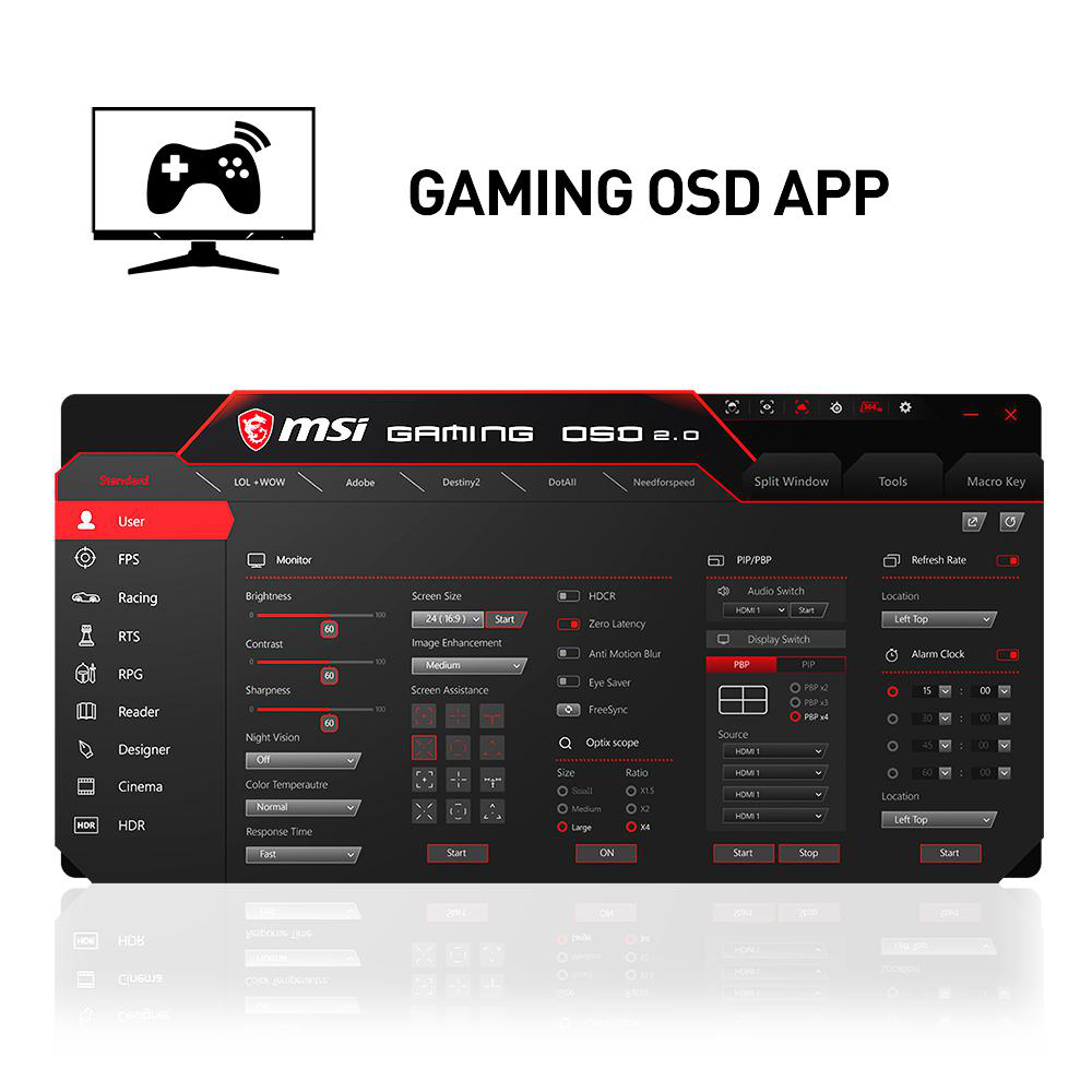 MSI OPTIX MAG301RFDE 30 Zoll  UFHD  Monitor  1 ms Reaktionszeit  