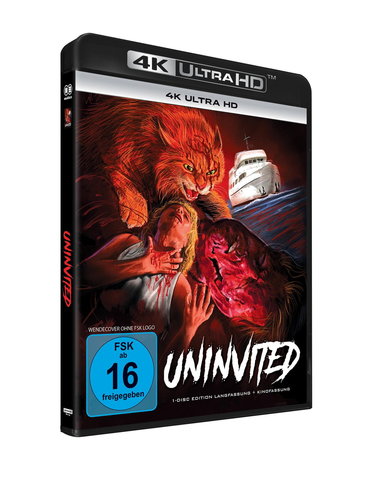 Filmcover: Ein Monster greift eine Frau an. Ein Schiff ist im Hintergrund.