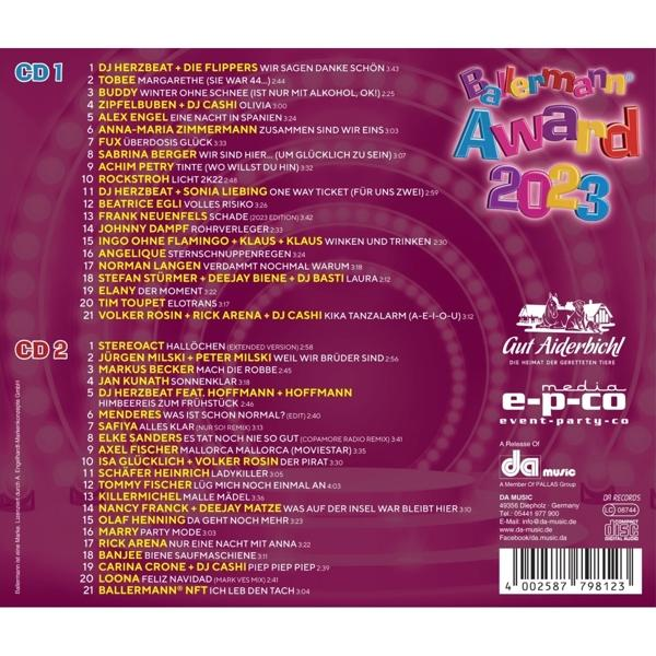 VARIOUS - Ballermann Award 2023  - (CD)