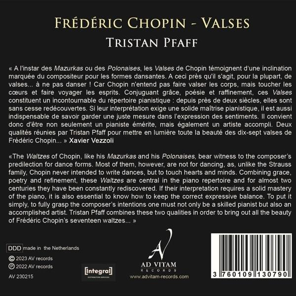 Tristan Pfaff - Valses  - (CD)
