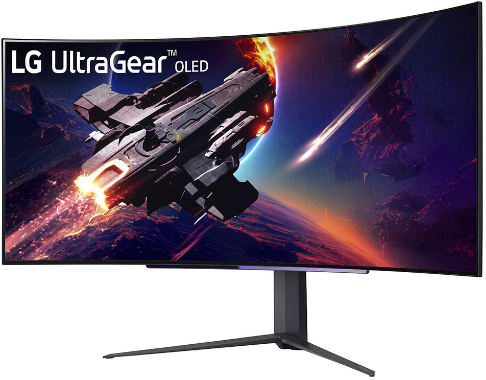 LG 45GR95QE-B.AEU UltraGear Monitor 45 Zoll  WQHD  Monitor  0,03 ms Reaktionszeit  