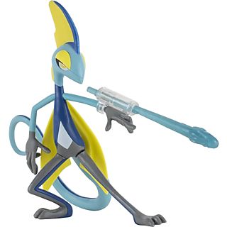 JAZWARES Pokémon Battle Feature Figure - Intelleon - Sammelfigur (Blau/Gelb/Grau)