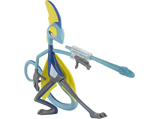 JAZWARES Pokemon Battle Feature Figure - Inteleon - Personaggi da collezione (Blu/Giallo/Grigio)