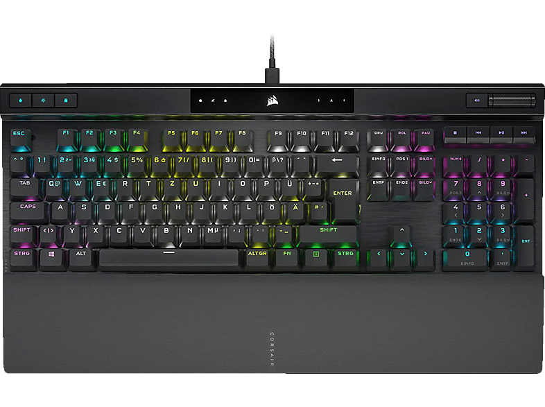 CORSAIR K70 Gaming PRO, Corsair RGB, Opto-Mechanical, kabelgebunden, Schwarz OPX Tastatur
