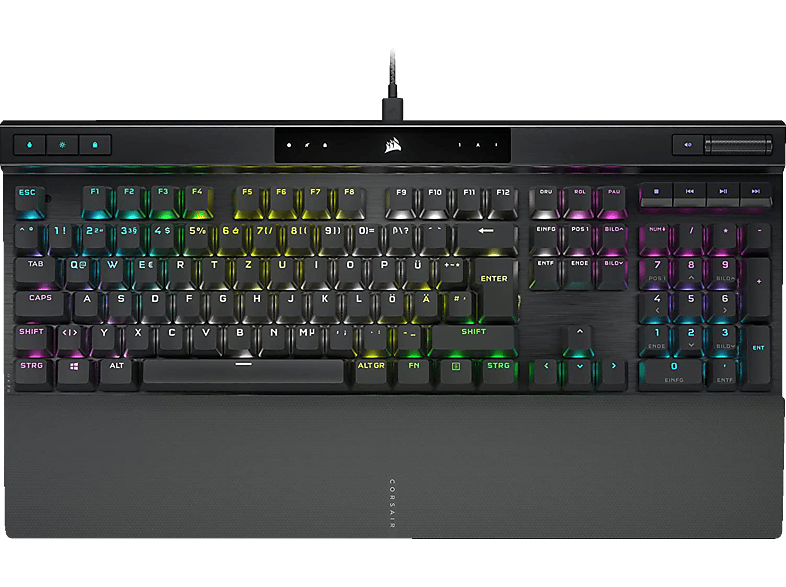 CORSAIR K70 PRO, Schwarz kabelgebunden, OPX Tastatur, Opto-Mechanical, Gaming RGB, Corsair