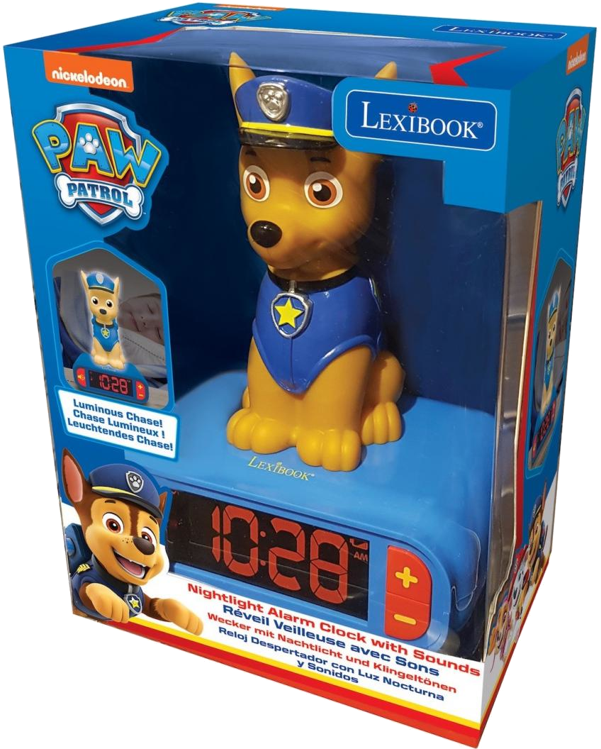 LEXIBOOK Mancs őrjárat ébresztő óra éjszakai fénnyel és hangeffekttel (LEX-RL800PA)