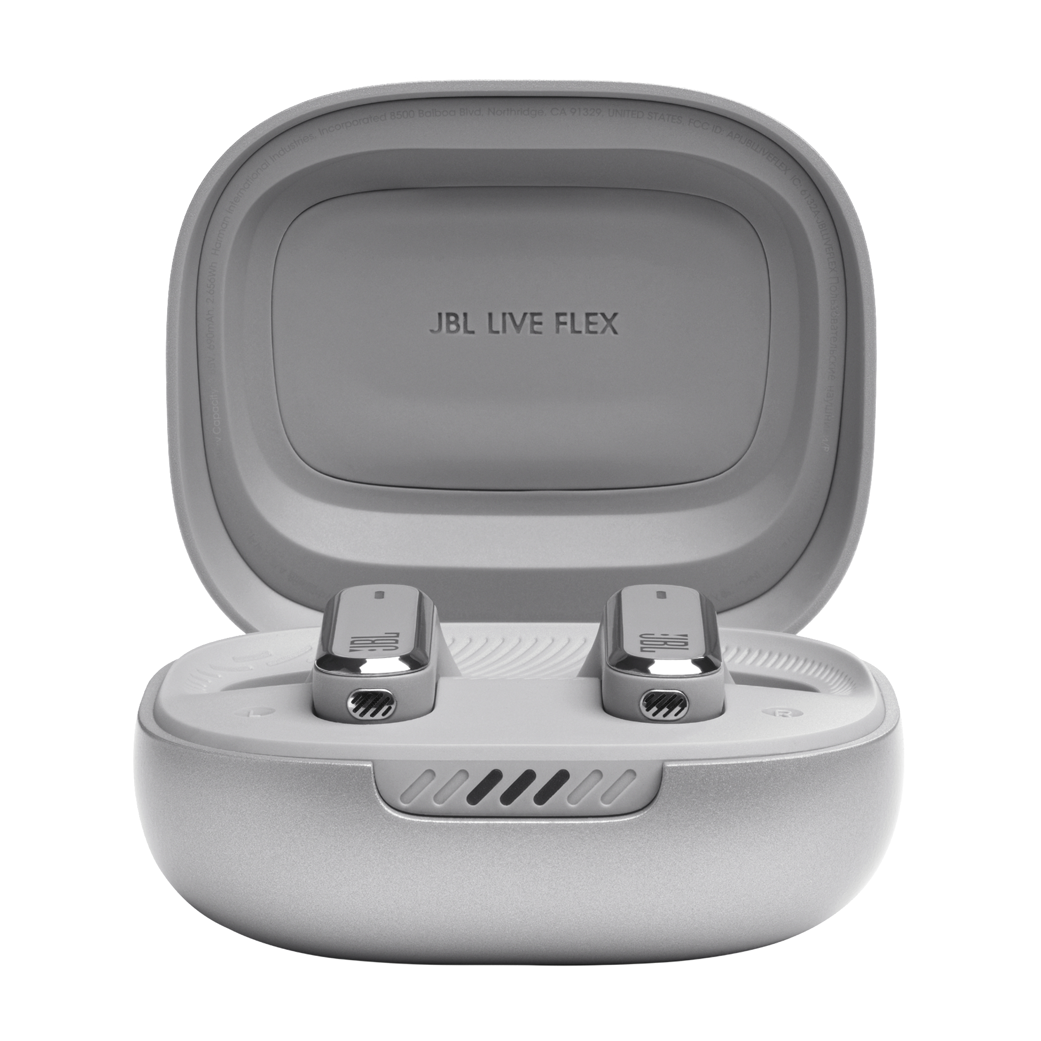 Bluetooth Kopfhörer JBL Flex Silber Wireless, In-ear True Live
