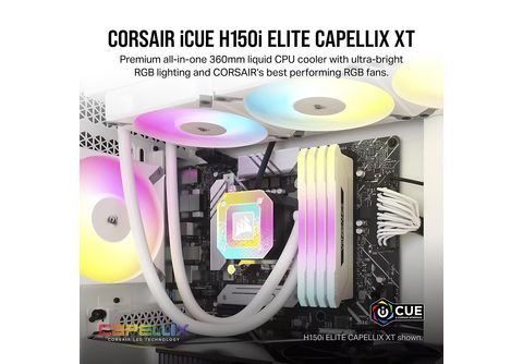 CORSAIR iCUE H150i ELITE CAPELLIX XT CPU-Flüssigkeitskühler Weiß online  kaufen