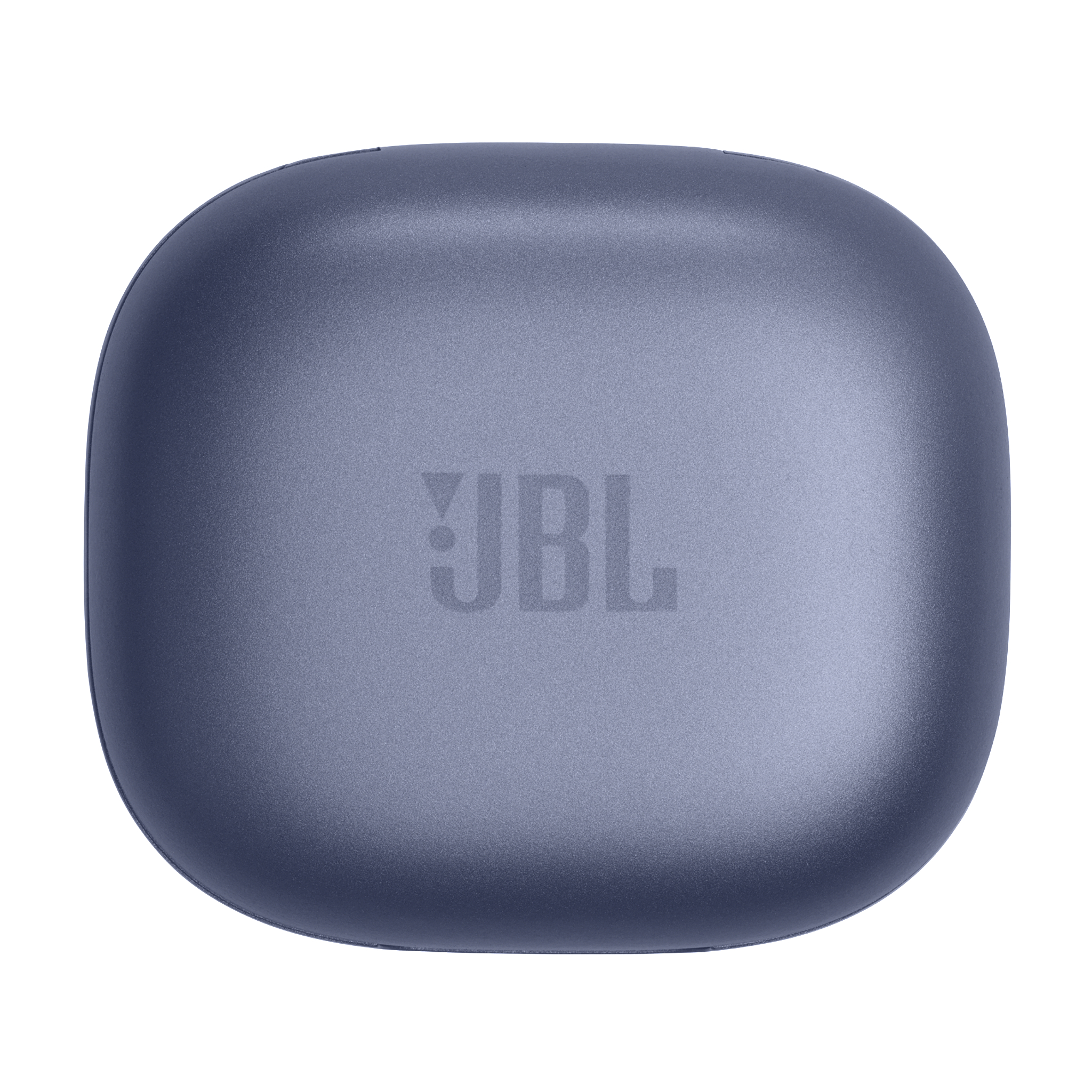 Ein blaues JBL-Kopfhörer-Etui. Das Etui ist geschlossen, das JBL-Logo ist sichtbar.