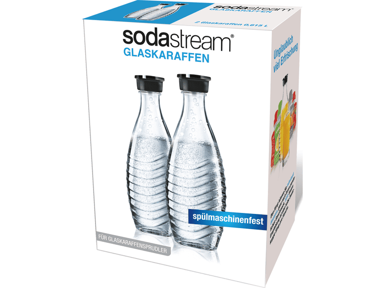 Soda Stream Bouteille verre 615ml Duopack