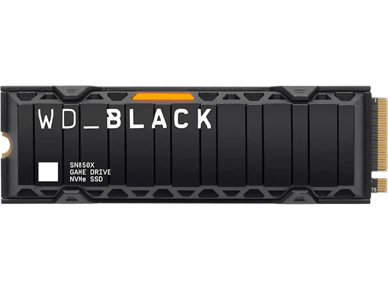 WESTERN DIGITAL Interne SSD-schijf 2 TB SN850X met Heatsink Black NVMe M.2 (WDBB9H0020BNC-WRSN)