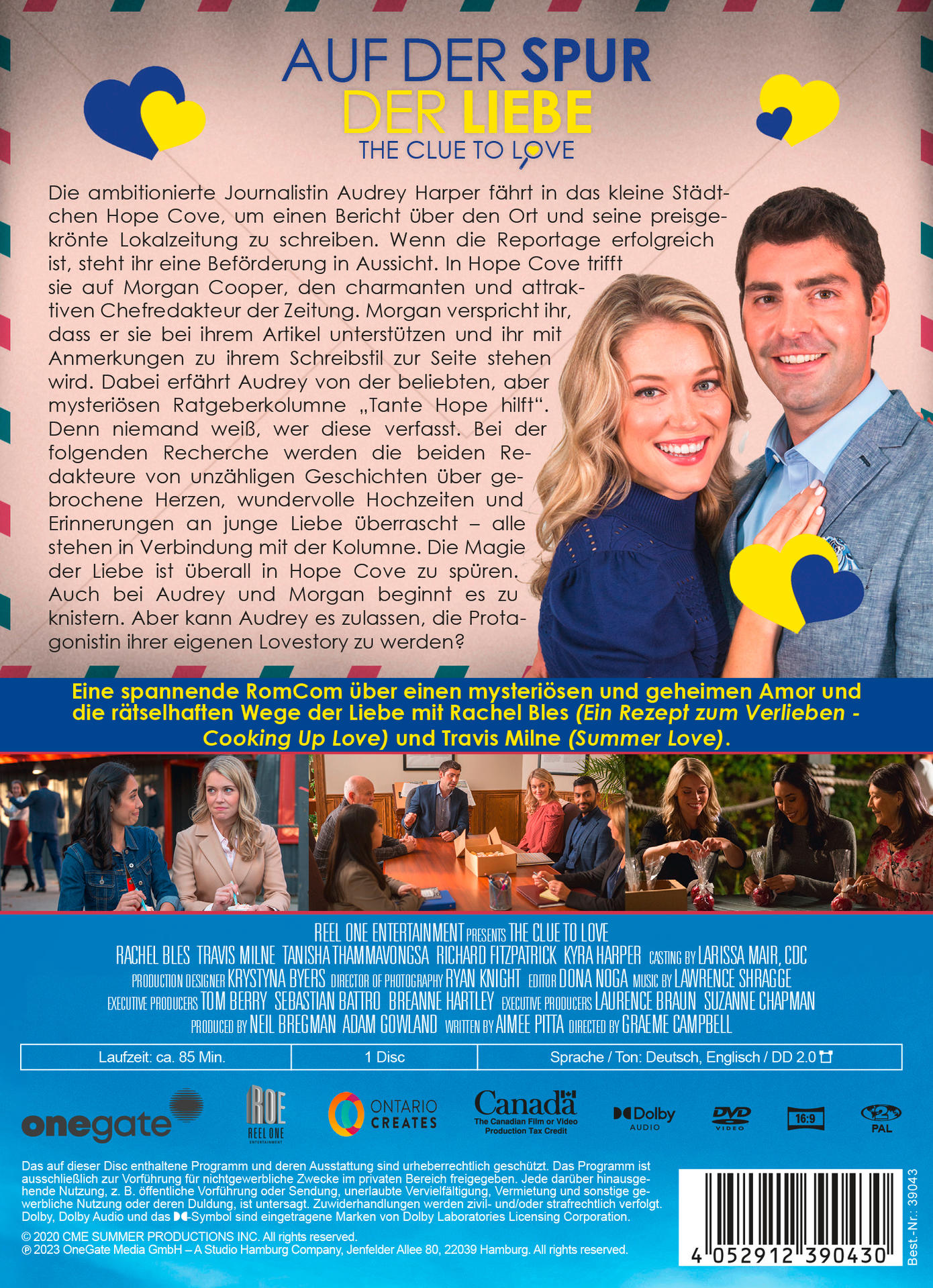 Filmposter mit einem Mann und einer Frau, die lächeln.