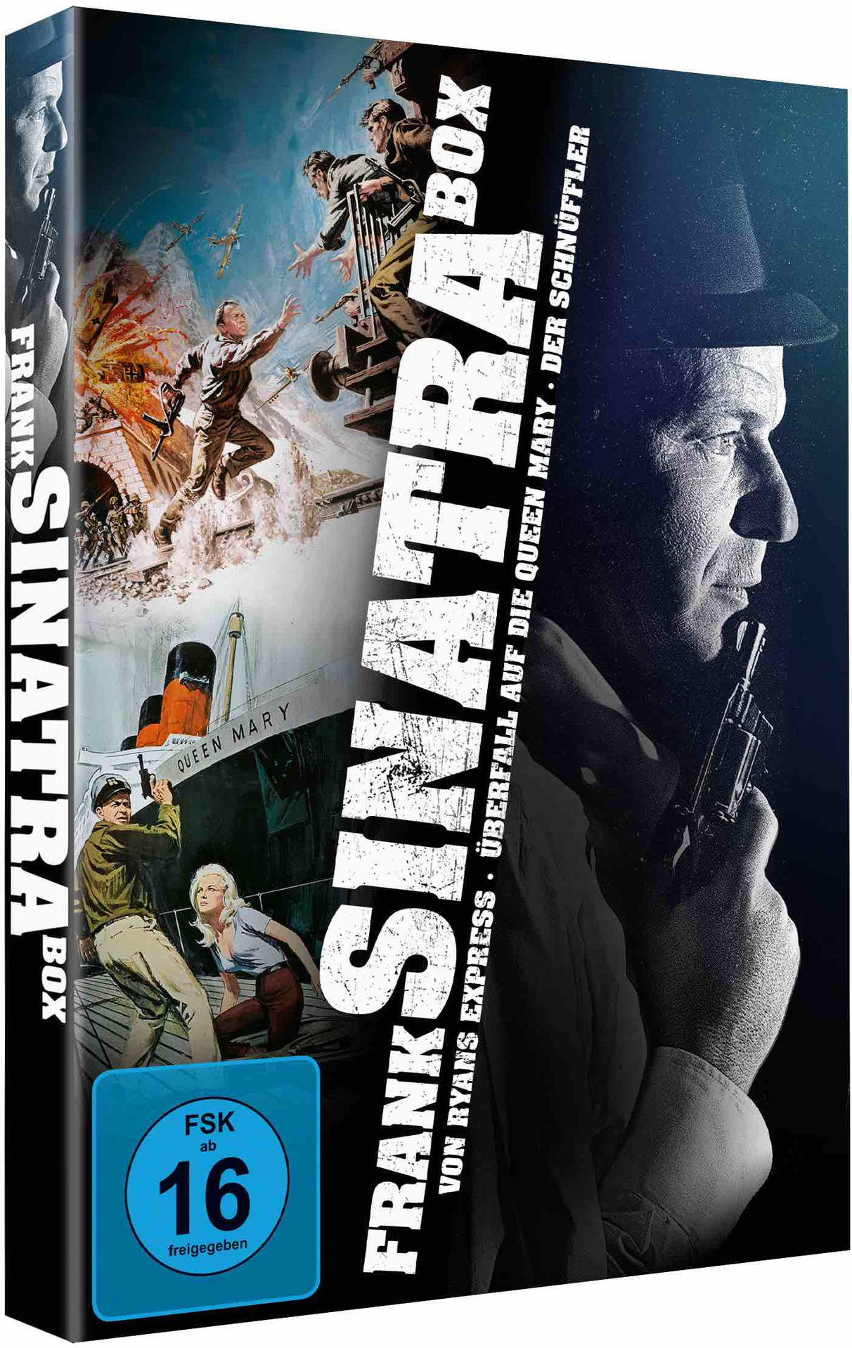 Frank Sinatra Box Set DVD-Hülle mit Filmszenen.