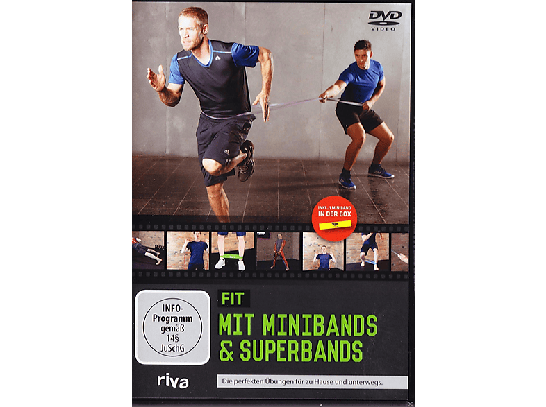 Fit mit Übungen Superbands: & Minibands DVD und Die zu perfekten Hause unterwegs für