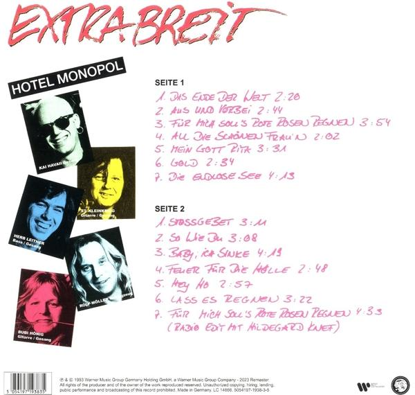 Albumcover mit Bandfotos und Titelliste.