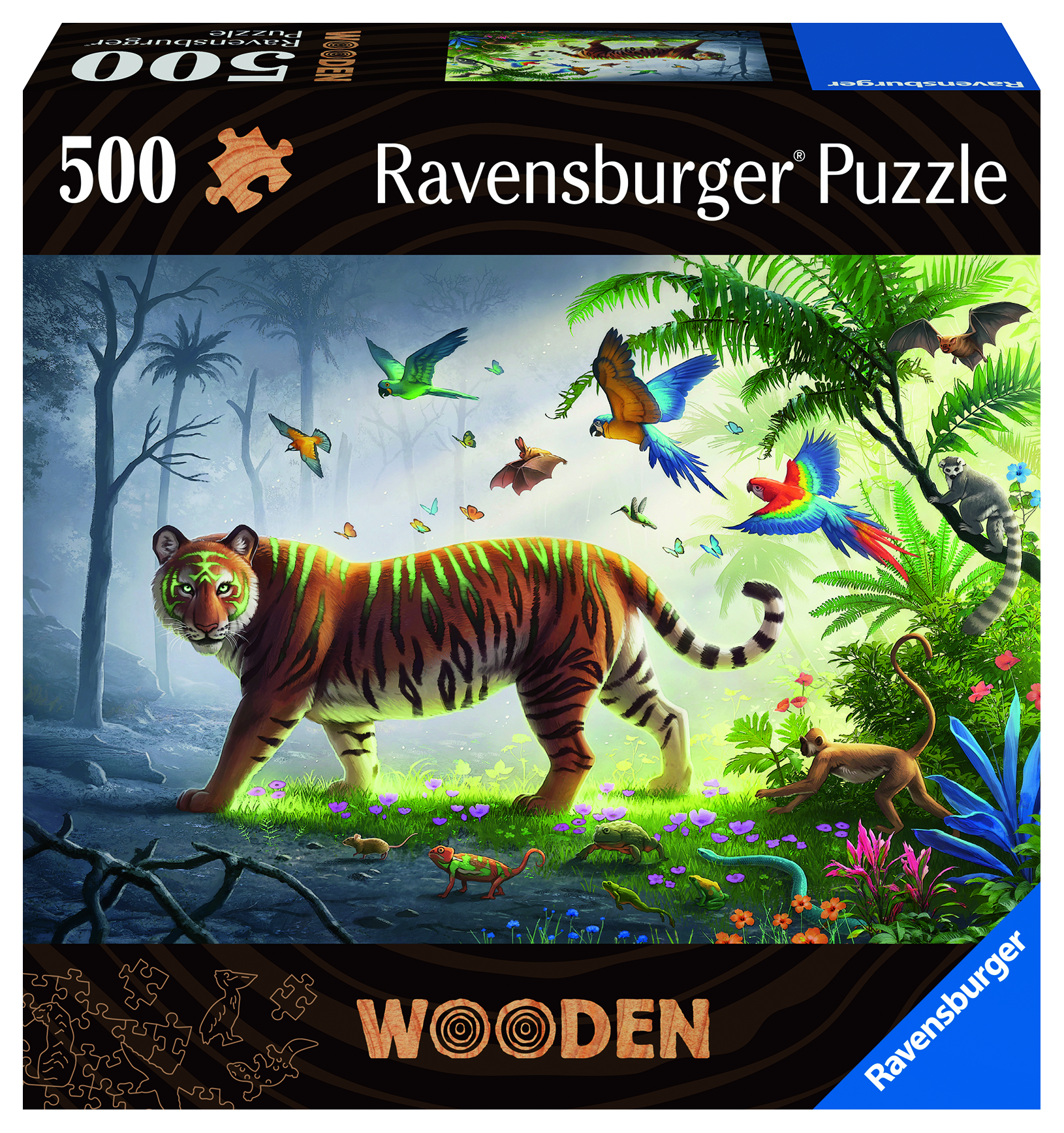 RAVENSBURGER Tiger im Dschungel Puzzle Mehrfarbig 2D