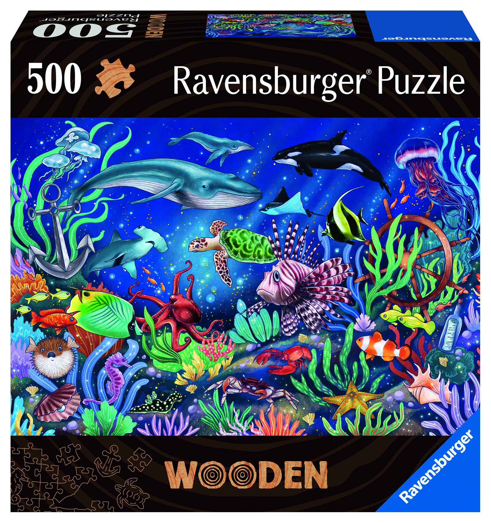 RAVENSBURGER Unten im Meer Mehrfarbig Puzzle 2D