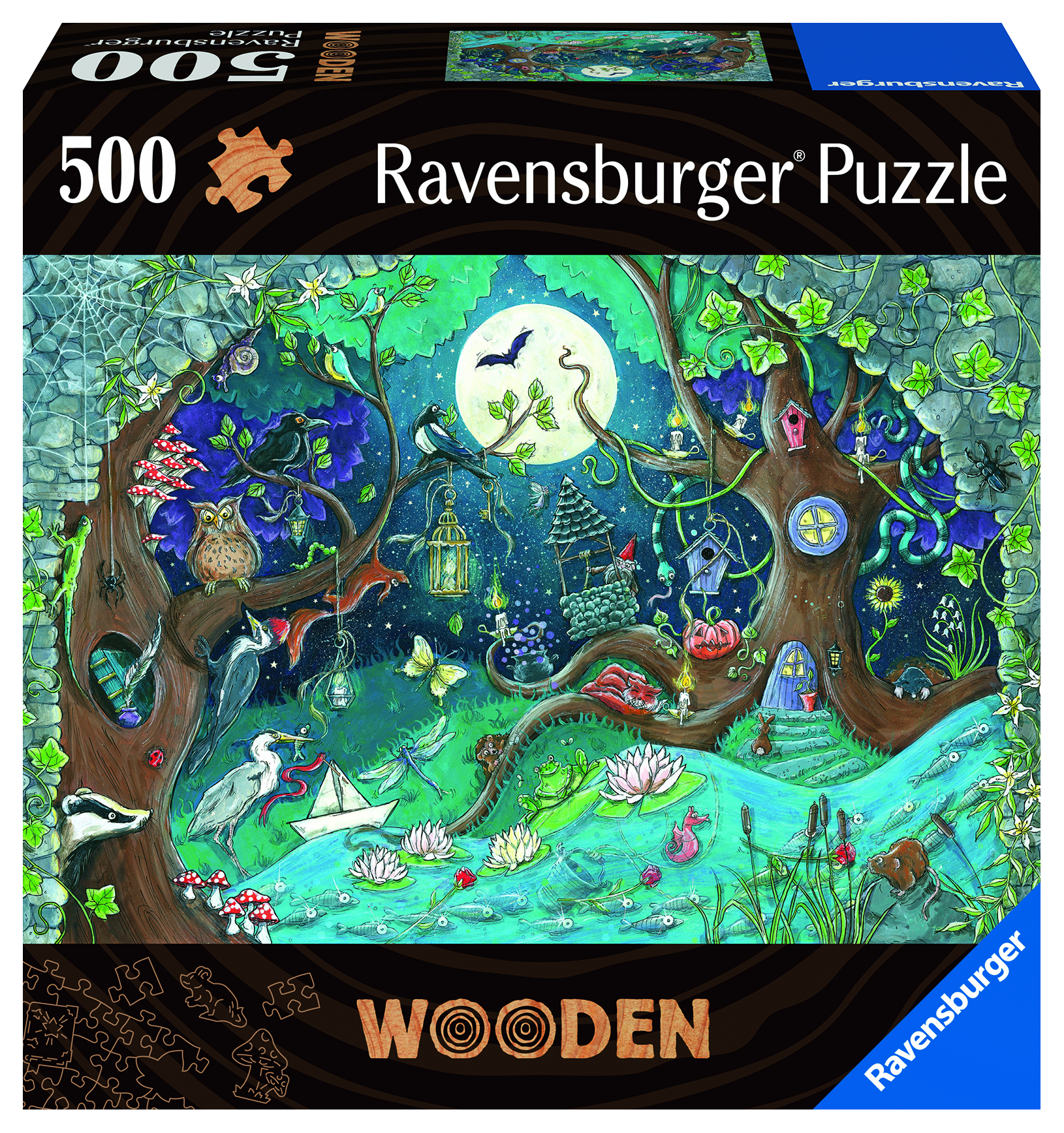 Puzzle Mehrfarbig RAVENSBURGER Fantasy Forest 2D