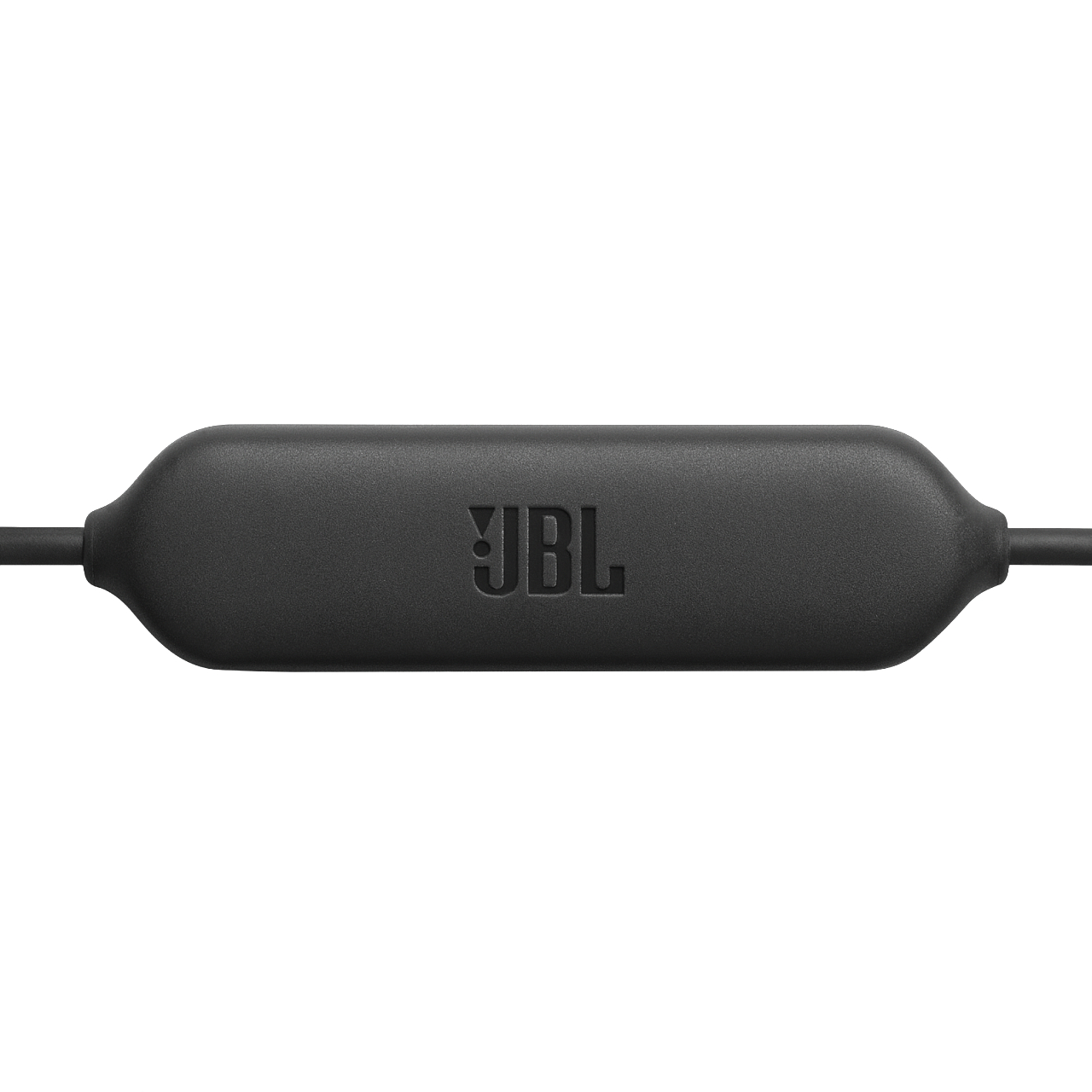 Nahaufnahme einer schwarzen JBL-Audiosteuerung mit dem JBL-Logo.