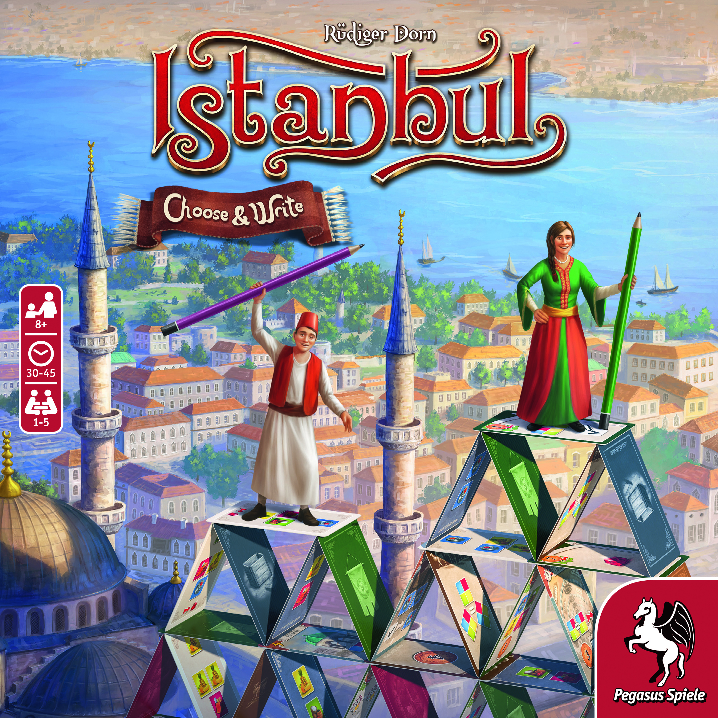 PEGASUS SPIELE Istanbul – Write Mehrfarbig & Familienspiel Choose