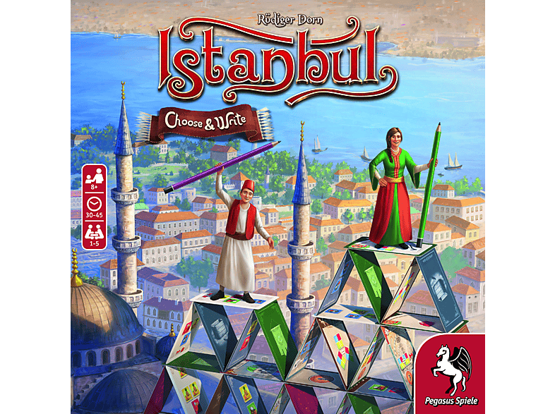 PEGASUS SPIELE Istanbul – Write Mehrfarbig & Familienspiel Choose