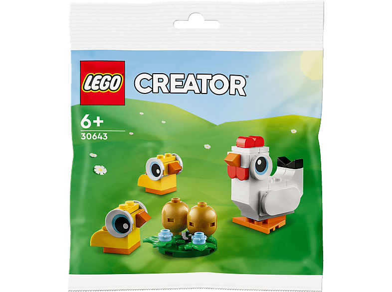 LEGO Creator Bausatz, 30643 Oster-Hühner Mehrfarbig