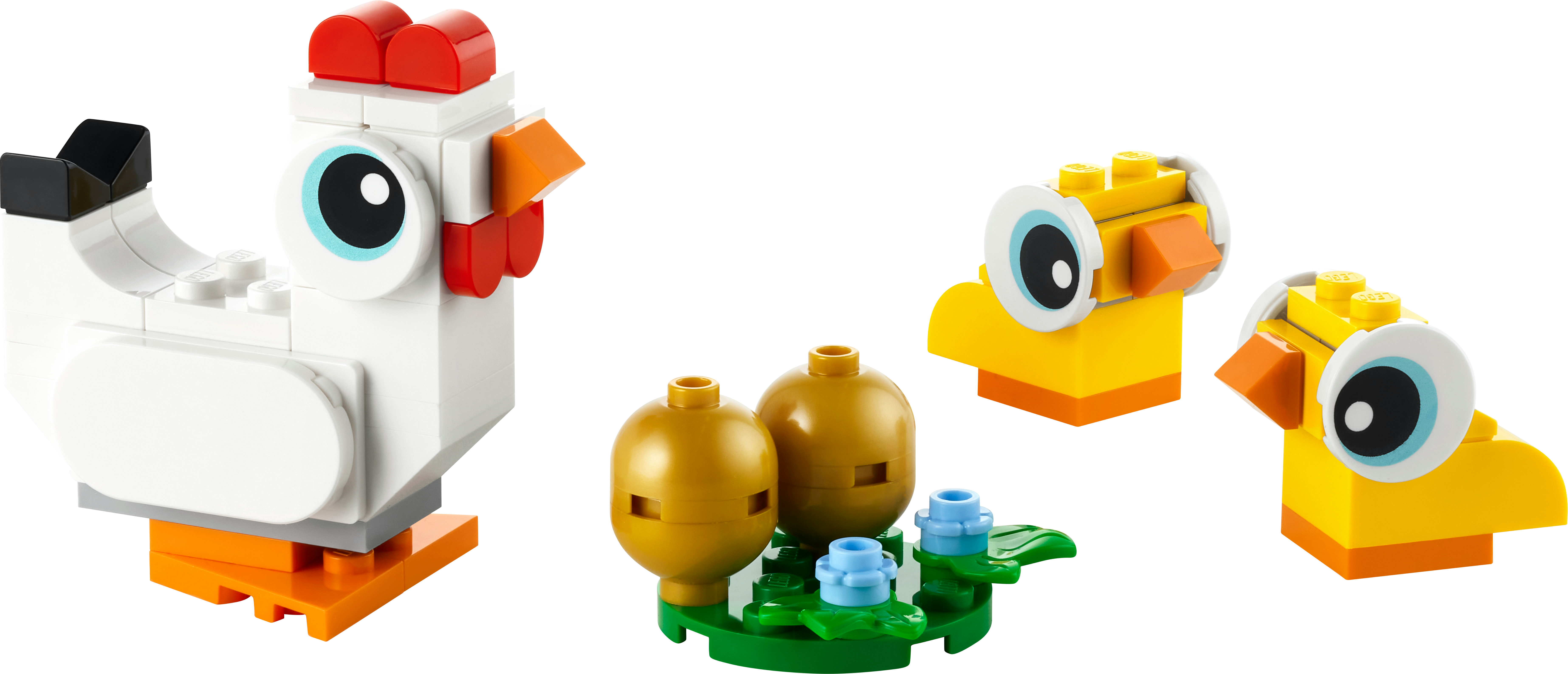 LEGO Creator Oster-Hühner Bausatz, 30643 Mehrfarbig