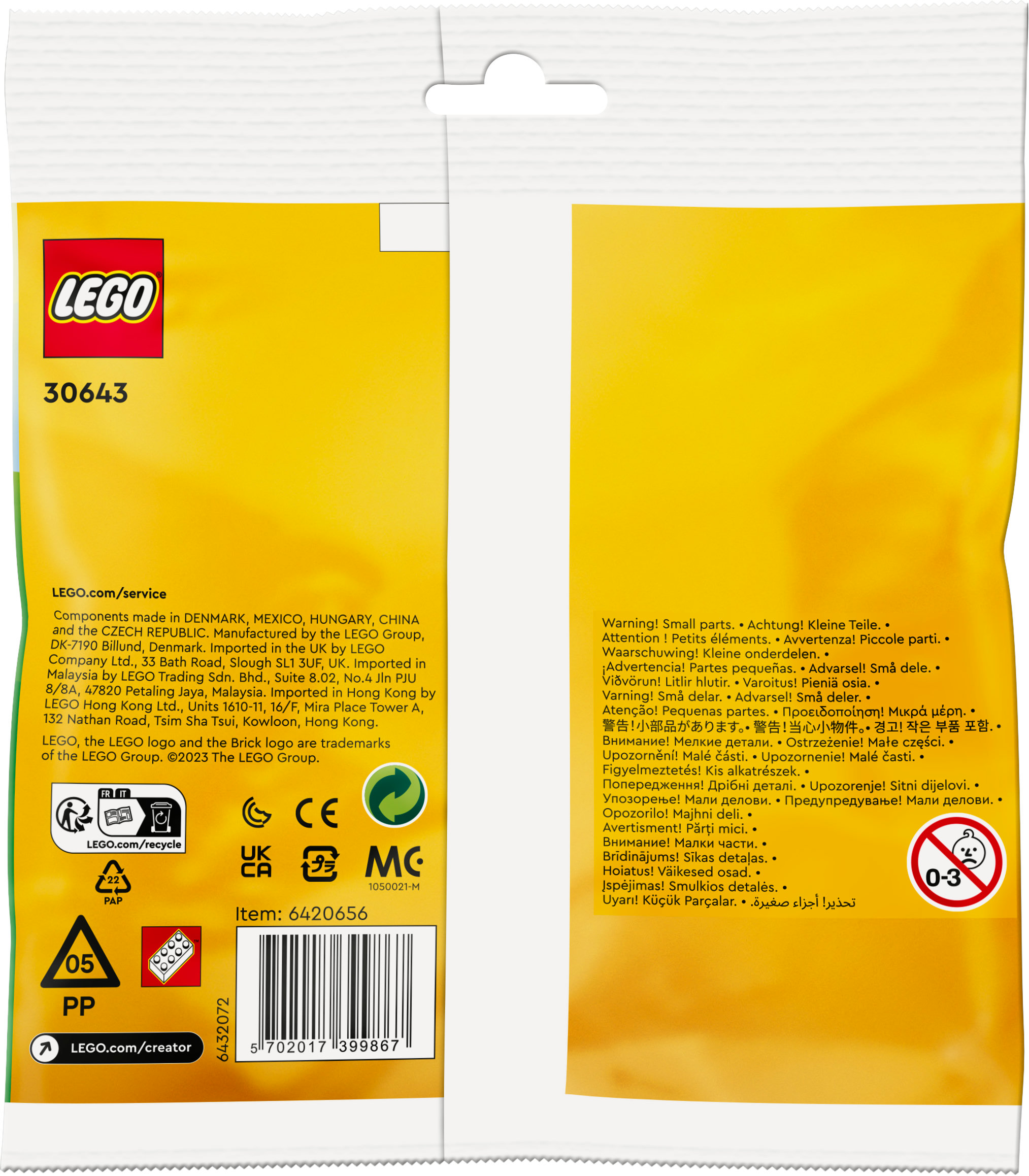 Bausatz, Oster-Hühner Mehrfarbig LEGO 30643 Creator