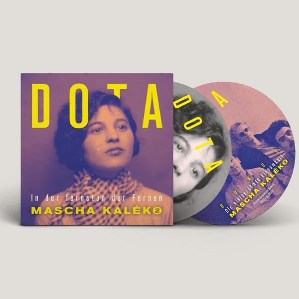 Eine CD-Hülle mit dem Titel „Dota“ und dem Namen des Künstlers „Mascha Kaléko“.