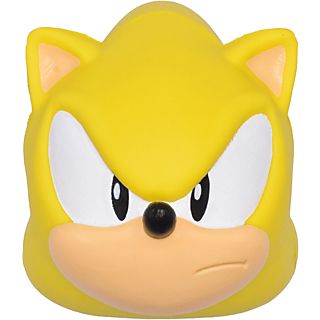 JUST TOYS Sonic Mega SquishMe - Super Sonic - Personaggi da collezione (Giallo/Bianco/Nero)