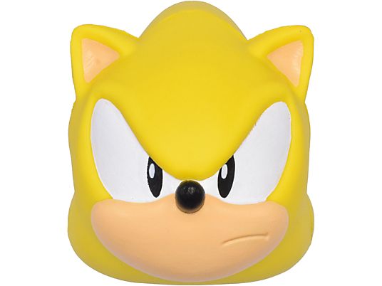 JUST TOYS Sonic Mega SquishMe - Super Sonic - Sammelfigur (Gelb/Weiss/Schwarz)
