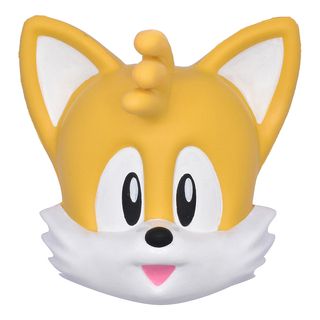 JUST TOYS Sonic Mega SquishMe - Tails - Figurine de collection (Jaune/Blanc/Noir)