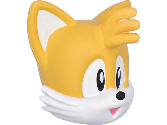 JUST TOYS Sonic Mega SquishMe - Tails - Personaggi da collezione (Giallo/Bianco/Nero)