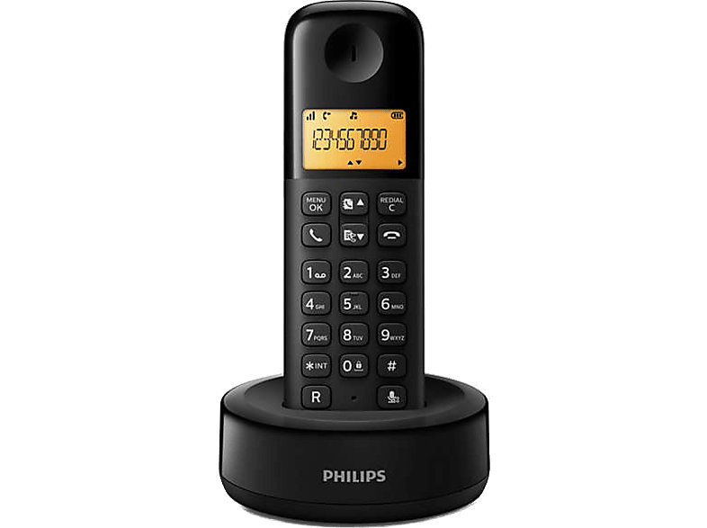 Philips Draadloze Telefoon D160 Single (d1601b/01)