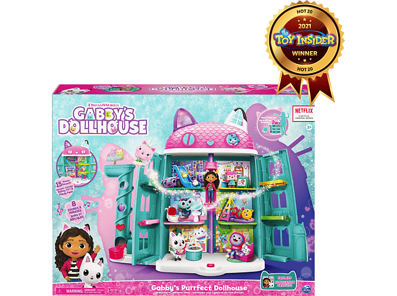 MASTER Gabby\'s Puppenhaus 36434 Spielset Mehrfarbig - Purrfect Dollhouse SPIN