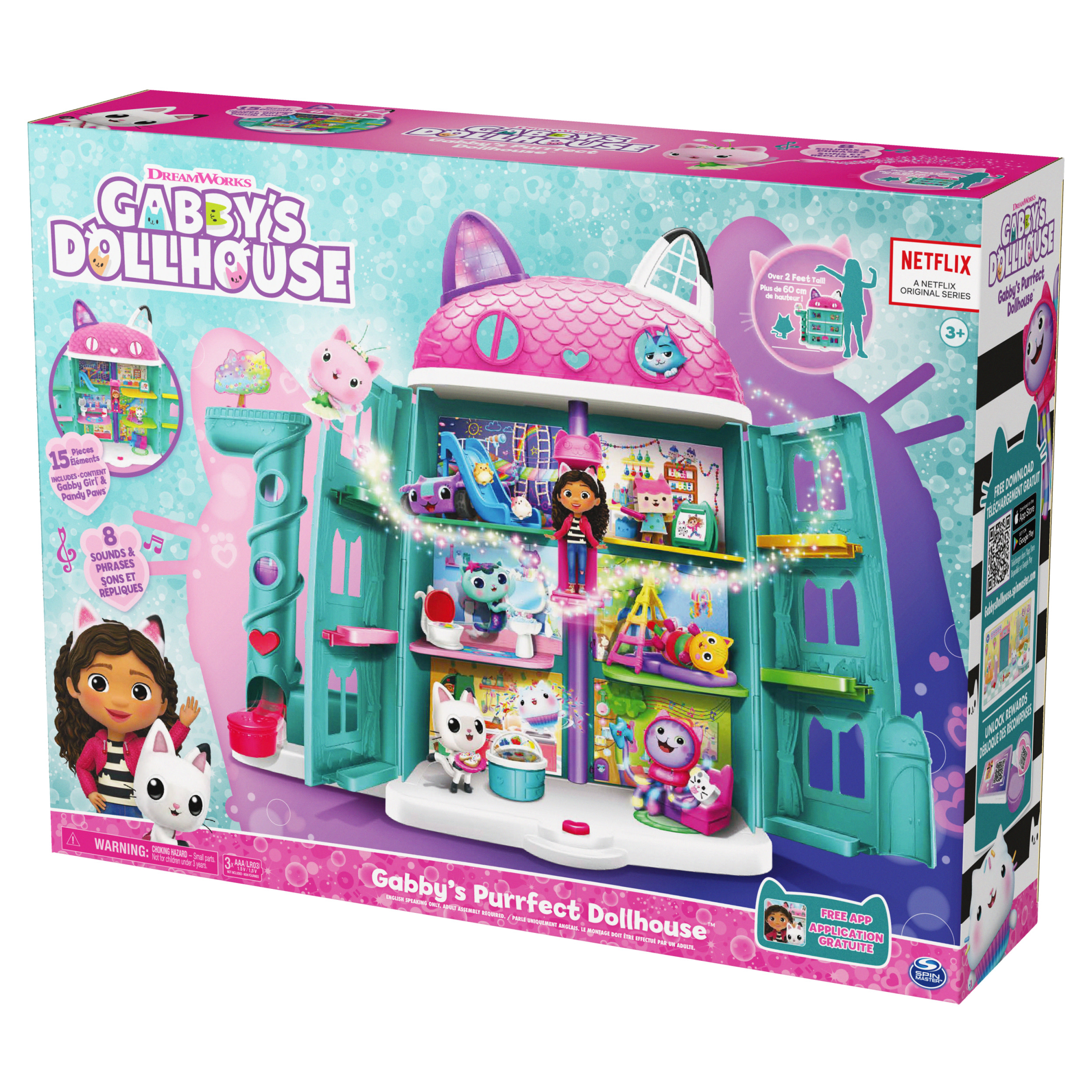 MASTER Gabby\'s Puppenhaus 36434 Spielset Mehrfarbig - Purrfect Dollhouse SPIN