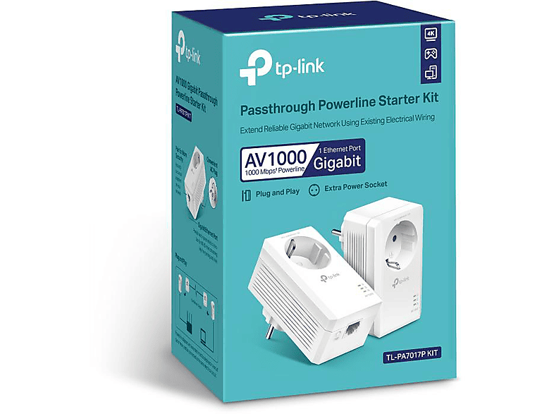 Thumbnail - TP-LINK TL-PA7019P AV1000-Gigabit-Powerline Adapter Kit