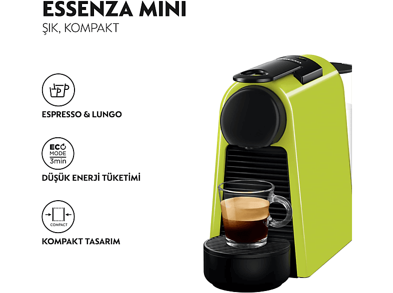 NESPRESSO D30 Essenza Mini Yeşil Kahve Makinesi_1