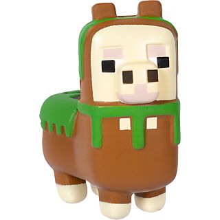 JUST TOYS Minecraft Mega SquishMe (S2) - Lama - Personaggi da collezione (Marrone/Verde/Crema)