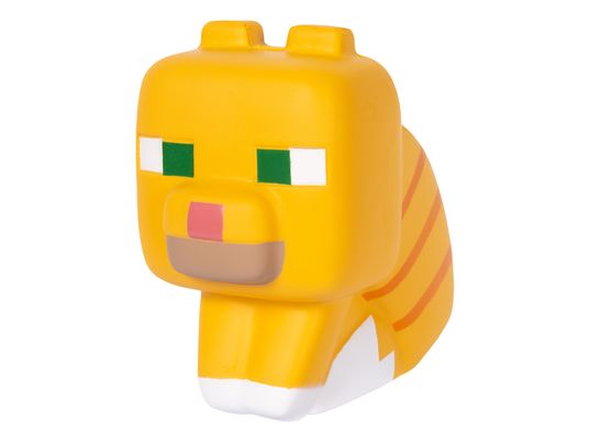 JUST TOYS Minecraft Mega SquishMe (S2) - Tabby Cat - Personaggi da collezione (Giallo)