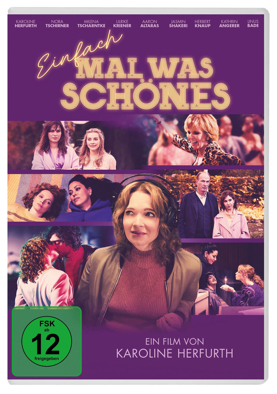 Filmposter: Eine Frau im Vordergrund, umgeben von verschiedenen Leuten, der Titel steht oben.