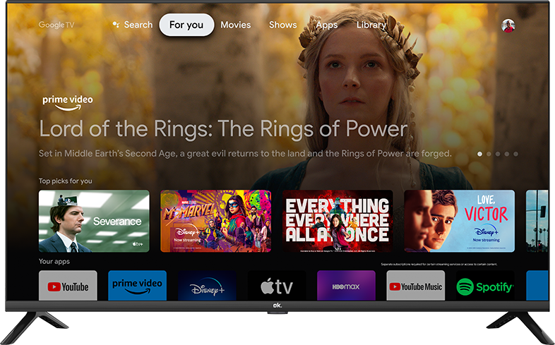 OK. OTV 40GF-5023C Full HD Google TV Smart LED televízió, 100 cm