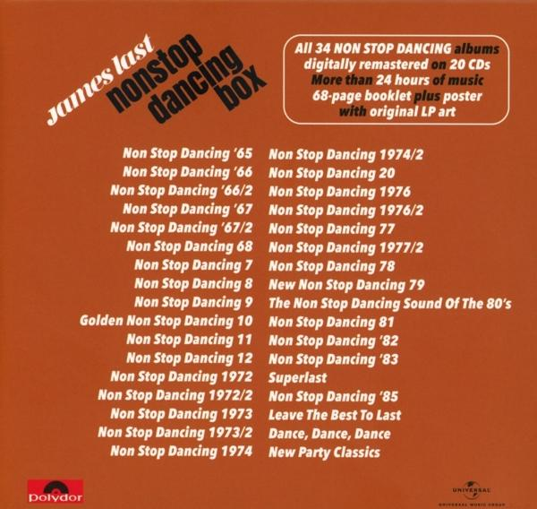 Albumcover mit Text. Der Titel lautet James Last. Der Text listet die Songs auf dem Album auf.