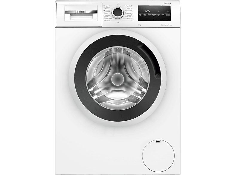 Lavadora carga frontal Bosch WUU24T63ES, Blanco, 9 kg, 1200 rpm, A en