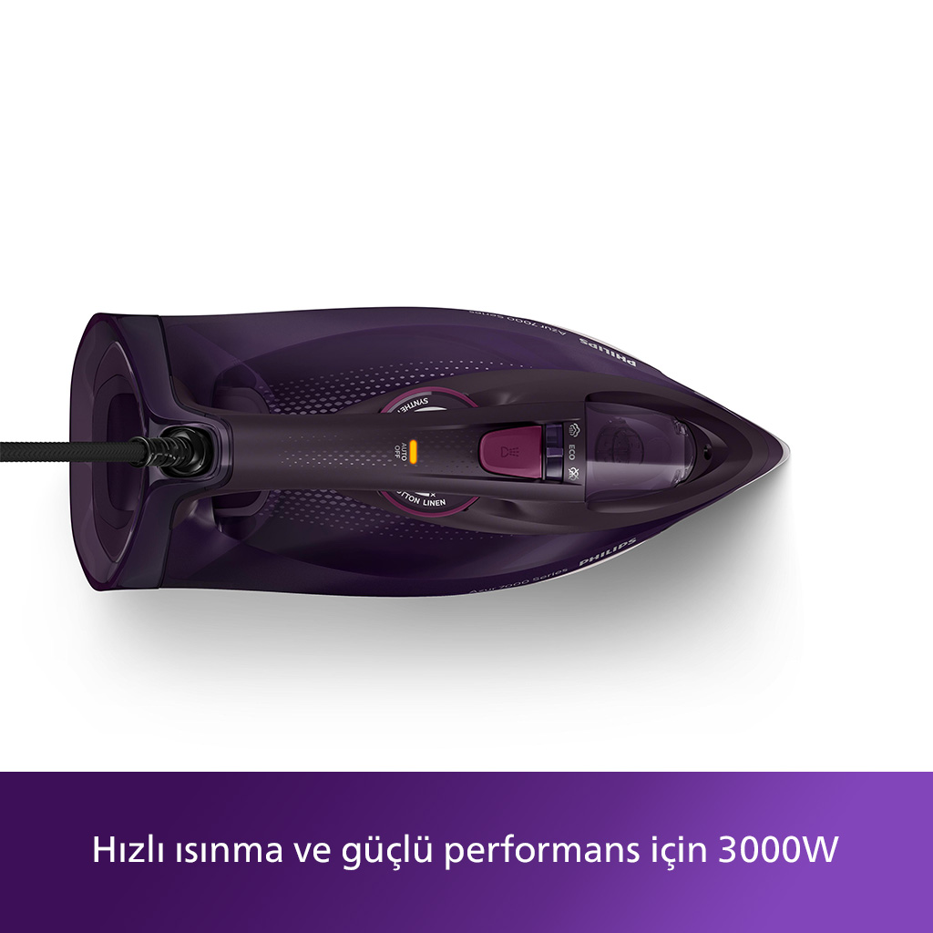 PHILIPS Azur DST7061/30 Buharlı Ütü Koyu Mor Fiyat & Özellik