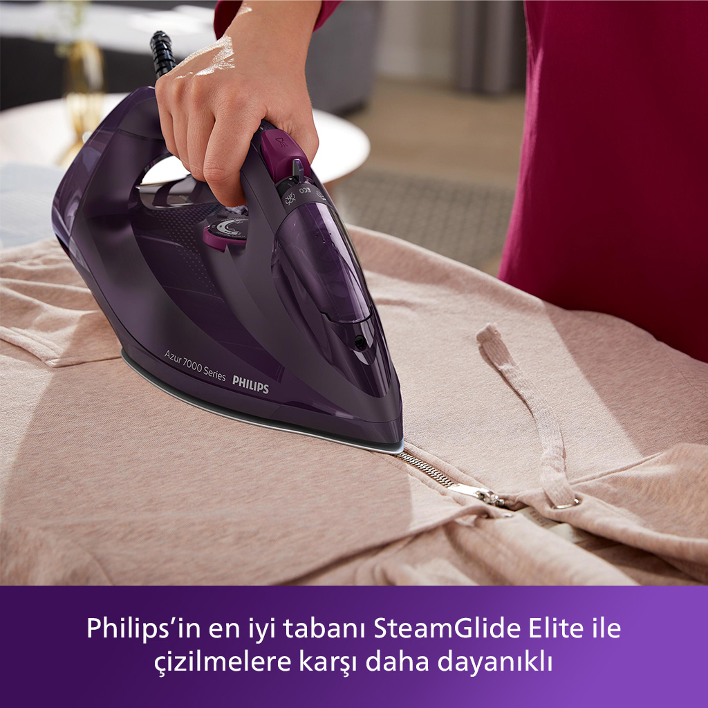 PHILIPS Azur DST7061/30 Buharlı Ütü Koyu Mor Fiyat & Özellik
